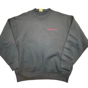 Vintage Montgomery Embroidered Ward Sweatshirt Men L Blue Minimal USA 90s